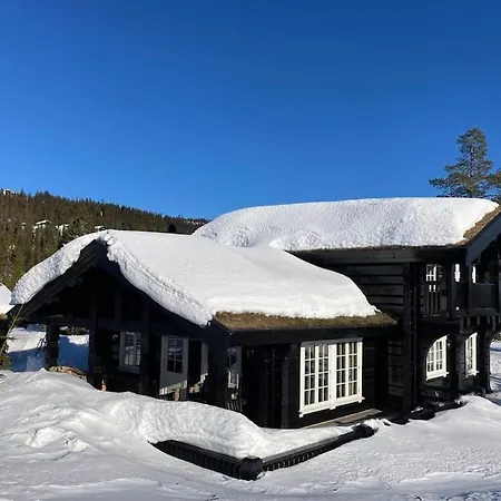 Log Cabin On Natrudstilen Sjusjoentrail Outside Casa vacanze *