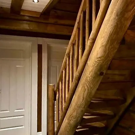 Log Cabin On Natrudstilen Sjusjoentrail Outside Casa vacanze Sjusjoen