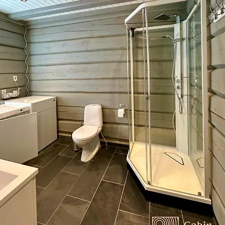 بيت للعطل Log Cabin On Natrudstilen Sjusjoentrail Outside *