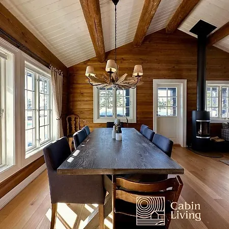بيت للعطل Log Cabin On Natrudstilen Sjusjoentrail Outside *